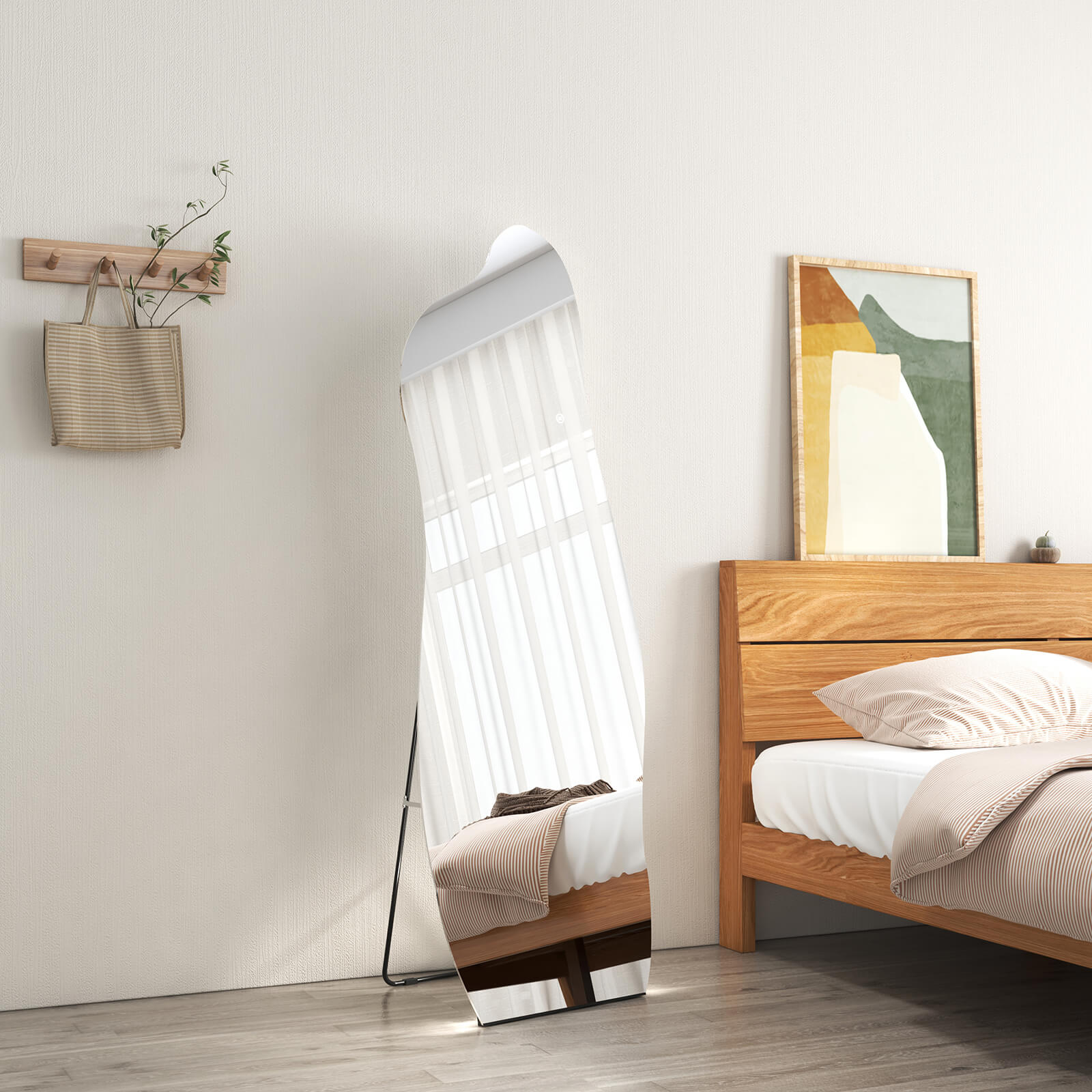 Emke Ganzkörperspiegel standspiegel Bodenspiegel „fm04 Mit Led-beleuchtung 160x60