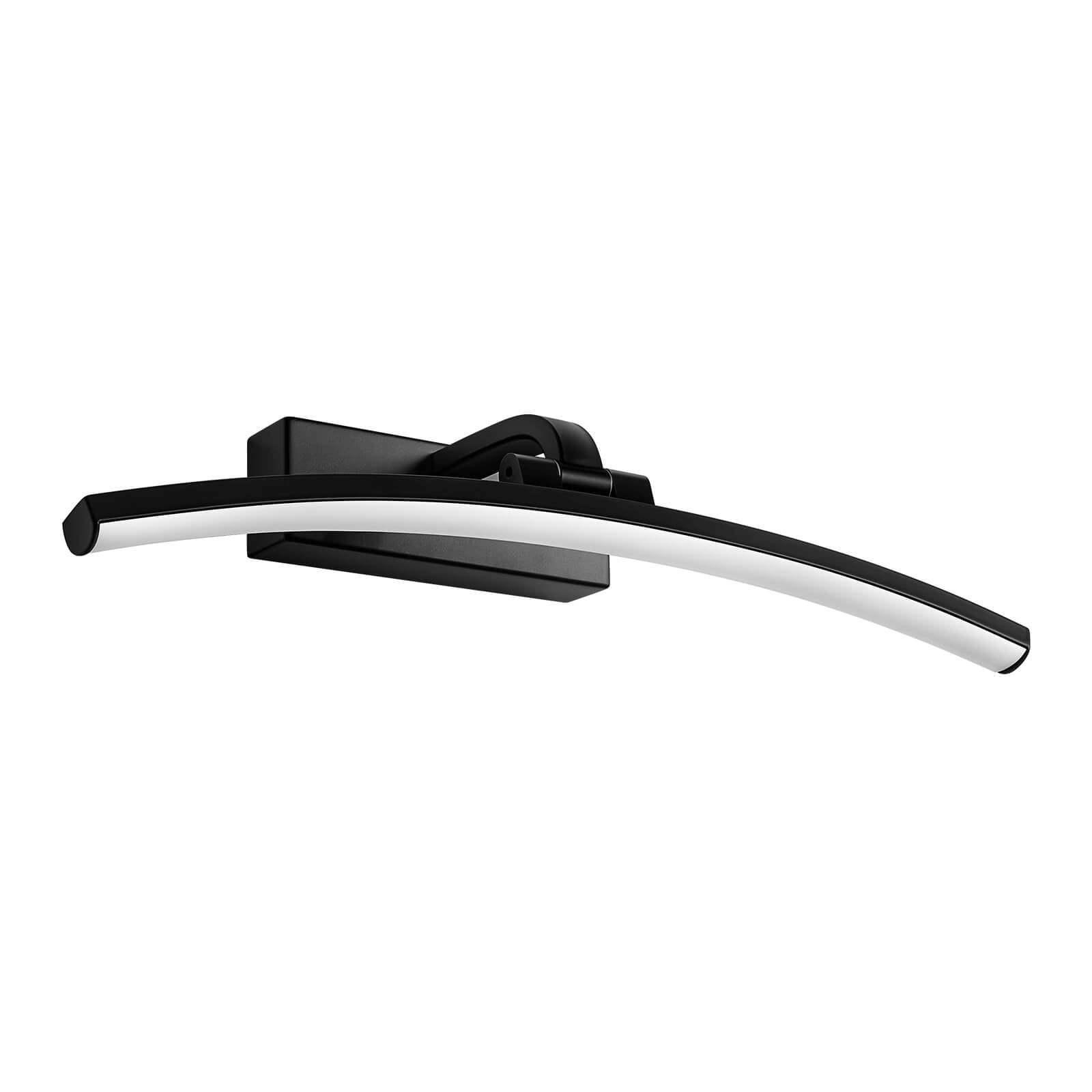 Emke L23 Led Wandleuchte/spiegelleuchte (schwarz Matt/weiß) Schwarz Matt