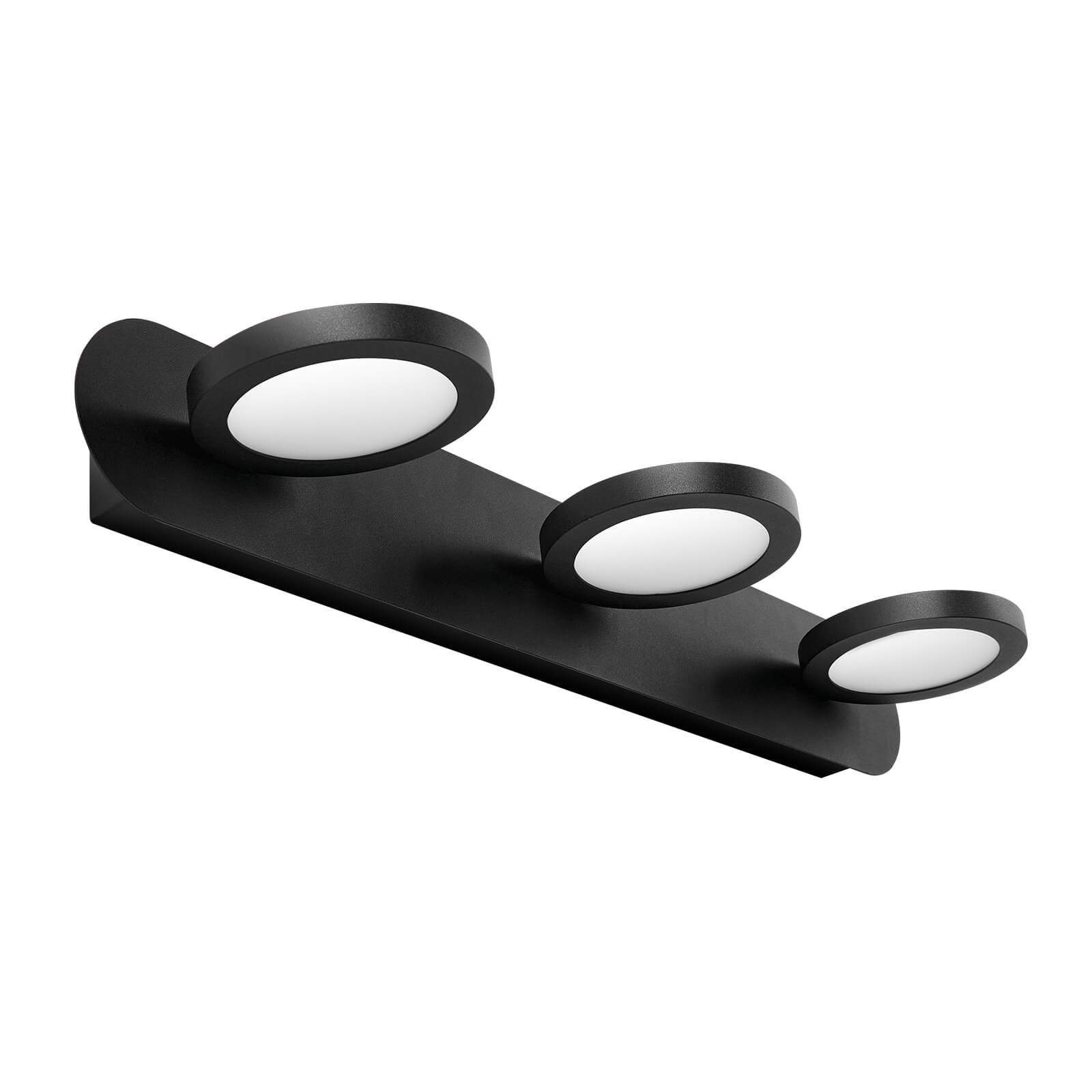 Emke L24 Led Wandleuchte/spiegelleuchte (schwarz Matt/weiß Matt) 50x75x13 Schwarz Matt
