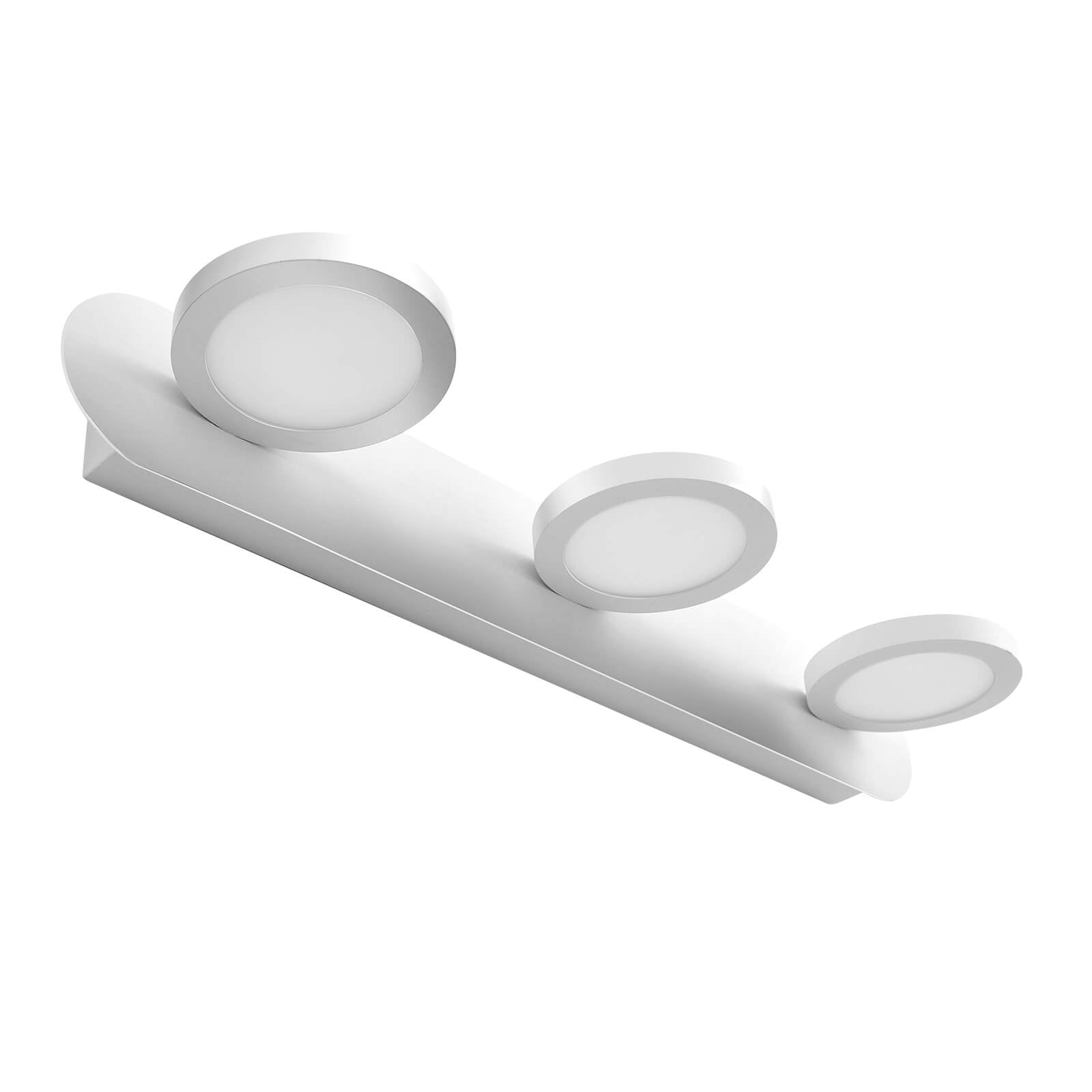 Emke L24 Led Wandleuchte/spiegelleuchte (schwarz Matt/weiß Matt) 50x75x13 Weiß Matt